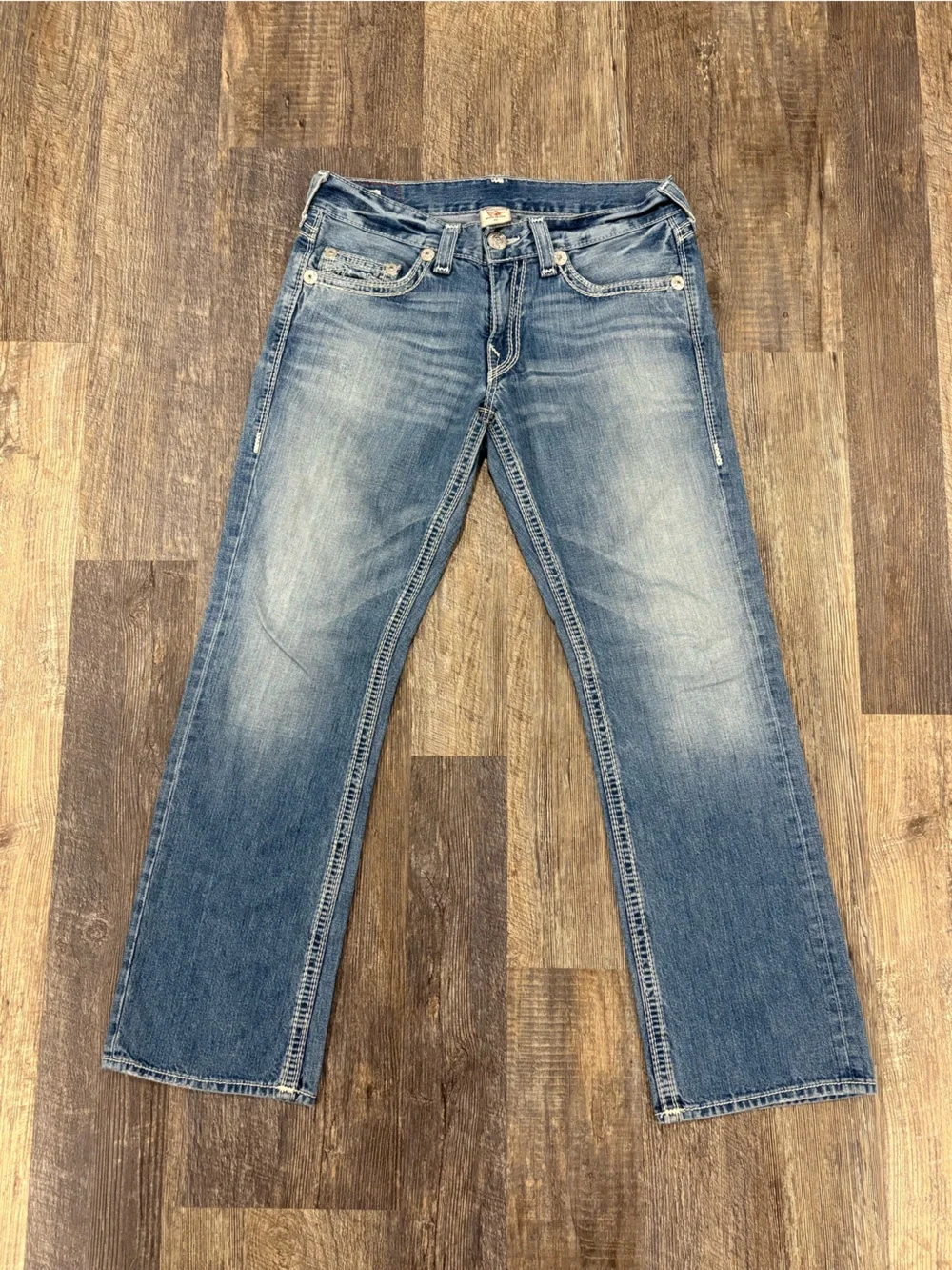 True Religion Bobby Big QT Jeans Men’s 34x31 Vintage Made in USA Thick Stitch